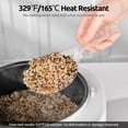 thumbnail image 3 of 329°F Heat Resistant Rice Spoon: Food-Grade TPX Rice Spatula Paddle Scooper, Non-Scratch for Non-Stick Cookware, with Built-in Stand, Light for Cooking, Serving Sushi, Pasta (Transparent), 3 of 6