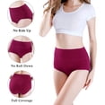 thumbnail image 3 of Culottes Taille Haute en Viscose pour Femmes, Douces et Respirantes, Culottes Couvrantes, 3 of 5