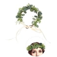 thumbnail image 4 of Hair Wreath, Adjustable Simple Soft Natural Eucalyptus Wreath Multi Purpose  For Seaside For Photo Taking For Vacation, 4 of 8