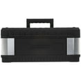 thumbnail image 4 of Stanley 19.6" Metal/Plastic Tool Box 11.5" W x 8.7" H Grey/Black, 4 of 4