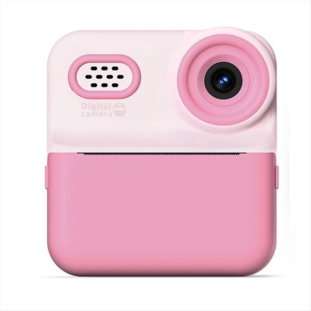 Cámara Digital para Niños, Impresión Instantánea, Miniimpresora Térmica, Video, Impresión A Color, Color Rosa.