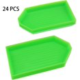thumbnail image 4 of Plastic Bead Tray 3.54 x 1.85 inches Green Diamond Tray Art Diamond Painting Tray DIY Storage Handicraft Tool 24 Pieces (Green), 4 of 5