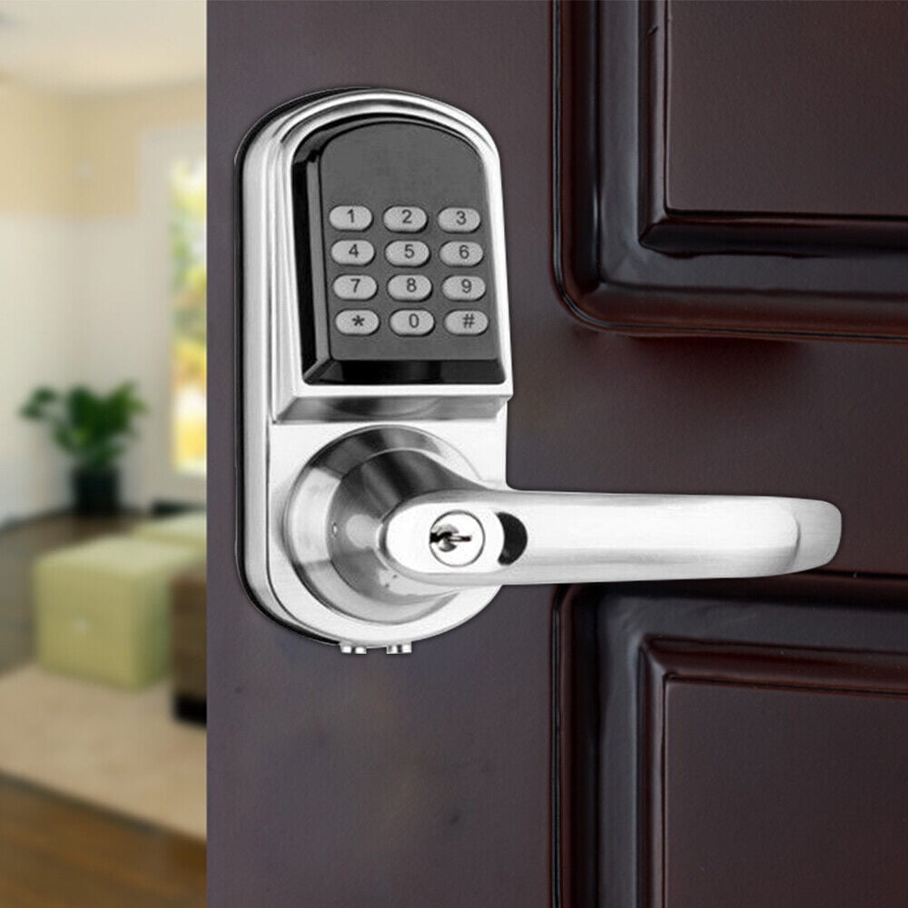 Keyless Mechanical Door Lock Digital Code Entry Keypad Stainless Steel