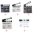 thumbnail image 4 of Seitruly Director Film Clapboard Escena de acción Clapper Board Película de madera Clap Slate Theatre Party Decoration Movie Clapper Board Accesorios para fotos blanco S, 4 of 6
