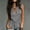A374 Gray, variant on Womens Deep V Neck Tie Shoulder Ruffle Hem Peplum Top Sleeveless Elegant Party Evening Summer Vacation Chic Slim Fit Fashion Sleeveless Blouse Shirts