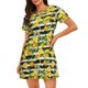 thumbnail image 1 of Disketp Orange and Lemon para Camisón Corto de Manga Corta para Mujeres, Camisón Cómodo con Escote Redondo, Bonito y Confortable, 1 of 6