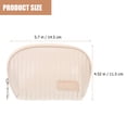 thumbnail image 2 of YSNOOWE Bolsa Cosmética Portátil Beige De PU Para Viaje Con Cierre Fácil Y Almacenamiento Seguro, 2 of 6