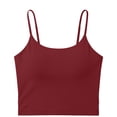 thumbnail image 4 of WRFWUL Camisole with Built in Bra for Women, Summer Spaghetti Strap Modal Padded Tank Tops with Shelf Bras, 4 of 4
