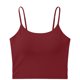 thumbnail image 4 of Camisetas de Cuello Sólido sin Mangas para las Mujeres Camisola Moda Casual Camisetas sin Mangas de Cuello en U de Longitud Regular para las Mujeres, 4 of 5