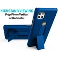 thumbnail image 3 of Nakedcellphone Étui avec Support Compatible avec Motorola One 5G Ace, [Bleu Cobalt] Étui Rigide Mince avec Support pour Moto XT2113, 3 of 7