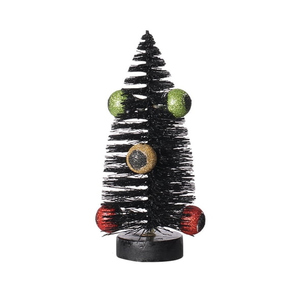 Halloween Miniature Sisal Trees with Eyeballs Mini Decorative Tree Ghost Festival Holiday Desktop Decorations