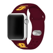 Central Michigan Chippewas 38mm Silicone Sport Band fits Apple Watch - BAND ONLY