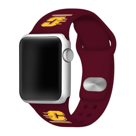 Central Michigan Chippewas 38mm Silicone Sport Band fits Apple Watch - BAND ONLY