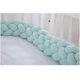 thumbnail image 1 of Cuna de cuatro hebras con nudos retorcidos, cerramiento de cama para recién nacidos, valla de tiras anticolisión, bolsa suave, cama de empalme para bebés, 1 of 5