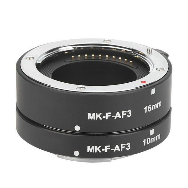 Macro Lens ,MK-F-AF3 10mm/16mm Lightweight Compact Metal Lens Extension Tubes,support Full Frame,for Fuji X Mount Whole Series Mirrorless Cameras - Walmart.com
