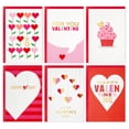 thumbnail image 1 of Tarjetas de San Valentín Hallmark, paquete de 36, rosa, rojo y foil dorado, 1 of 9