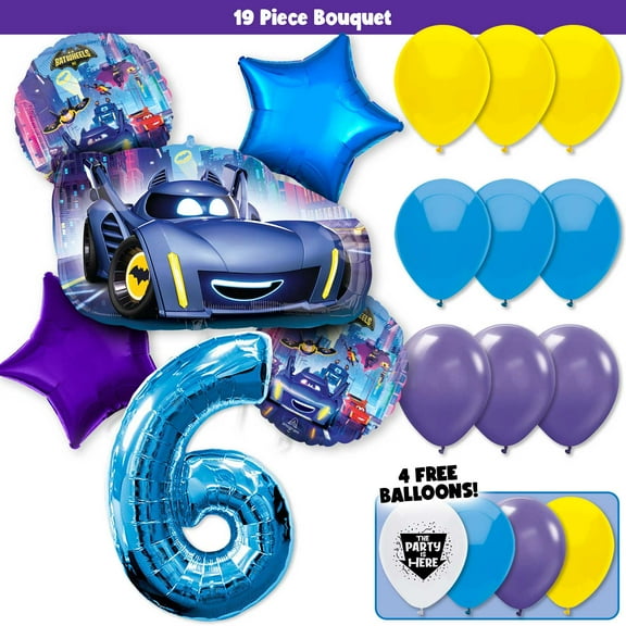 Batwheels Batman Deluxe Balloon Bouquet Kit