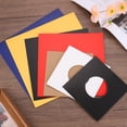 thumbnail image 4 of Uxcell 10 Pcs 12" Vinyl Record Jackets,Kraft Paper Vinyl Outer Sleeves with Hole Album Protector Covers for LP Vinyl Records Collections Storage,Yellow, 4 of 6