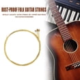 thumbnail image 4 of Cuerda De Guitarra Cuerdas de guitarra popular de cobre a prueba de herrumbre de 6 uds. Partes de guitarra acústica (amarillo) Likrtyny  Para Estrenar, 4 of 4