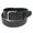 Black, variant on CTM Embossed Leather Money Belt with Removable Buckle