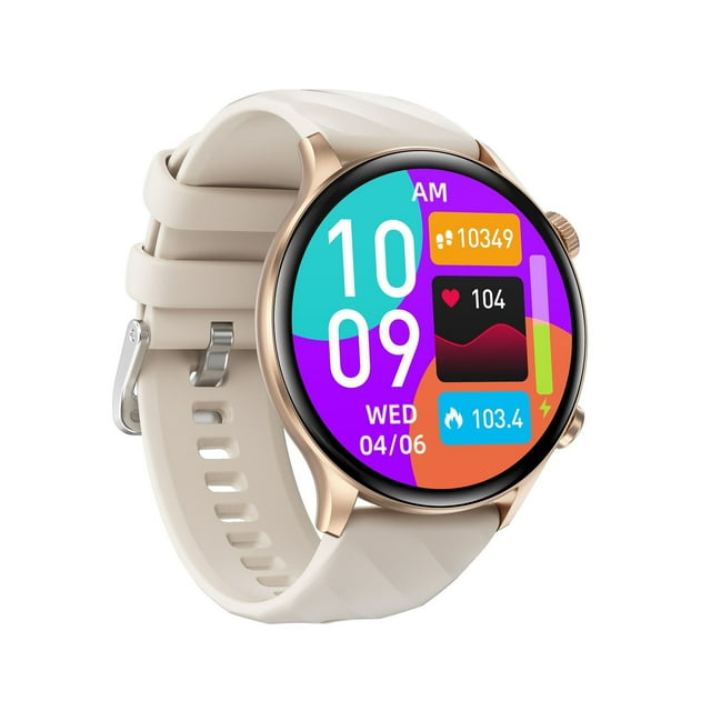 Gold Smart Watch With 1.39 Inch Screen Bluetooth Calling And 100+ Sports Modes For Women And Men