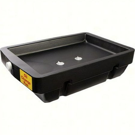 Midwest Can 6601 9 qt. Closed Top Oil Recovery Drain Pan, Black