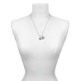 thumbnail image 3 of Delight Jewelry Silvertone Capital Letter - R - Pebble Disc - Silvertone Script Initial Disc - K - Charm Necklace, 20"+3", 3 of 4