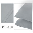 thumbnail image 4 of Unique Bargains Solid Print Minimalism Washable Pillowcases, King, Gray, 4-Pieces, 4 of 8