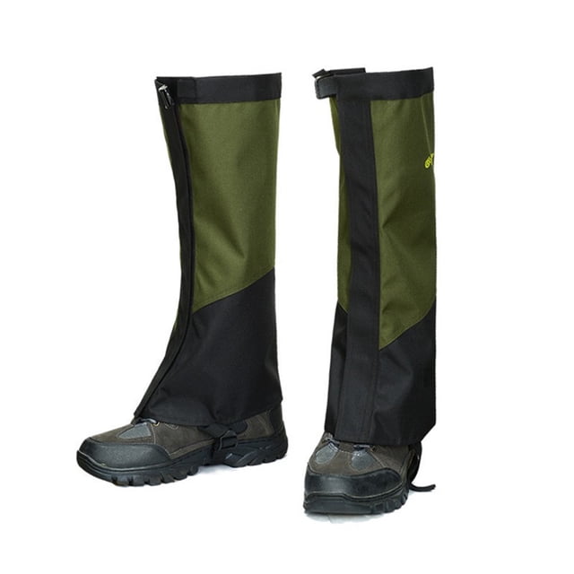 Polainas de pierna alta 1 par de polainas altas impermeables resistentes al desgarro, para lluvia, botas de nieve, perneras, transpirables, ajustables, portátiles, ligeras para senderismo, m 1 1
