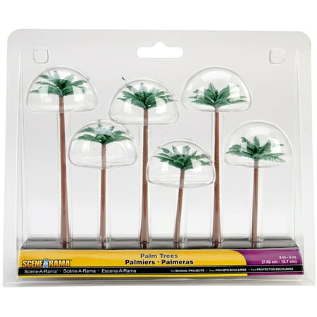 Woodland Scenics Palm Trees, 6 per pkg, 3