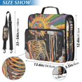 thumbnail image 2 of FORMRS Zipper Binder with Shoulder Strap 2-inch Ring 500 Sheet Capacity File Bag, Bright Skeleton, 2 of 5