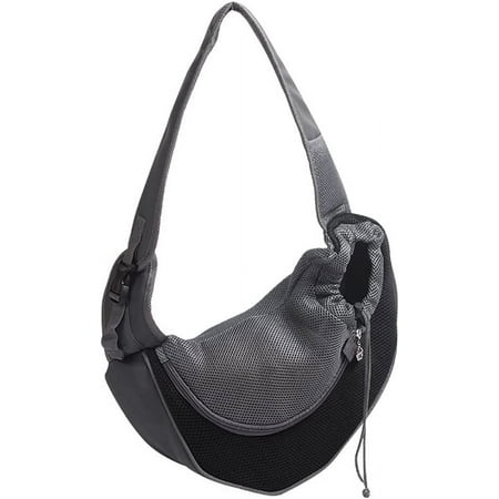 DanceeMangoos Pet Dog Sling Carrier  Breathable Mesh Portable Travel Safe Pet Sling Shoulder Bag Carrier with Adjustable Non-Slip Shoulder Strap for Small Dogs Cats Puppy