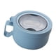 thumbnail image 3 of Tazón aislado a prueba de fugas Tazón térmico para sopa con interior de acero inoxidable 304 con asa para fideos bento 850 ml Azul, 3 of 10