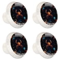 thumbnail image 2 of HemaKayy 4 Pack 1.37" Decorative Cabinet Knobs - Elegant ABS Glass Handles for Home Furniture Decor - Dresser Drawer Door Pulls - Perfect for Kitchen Bedroom - Cancer Constellation, 2 of 8