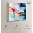 thumbnail image 3 of Art Remedy Colorful Abstracts Canvas, 20" x 20", Silver Frame, Visual Poem II, 3 of 7