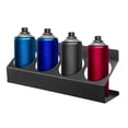 thumbnail image 3 of AOOOWER Black Aerosol Can Organizer for Workshop and Enclosed Trailers 4 Can Capacity Sprays Bottle Holder Wall Mount Shelf, 3 of 10