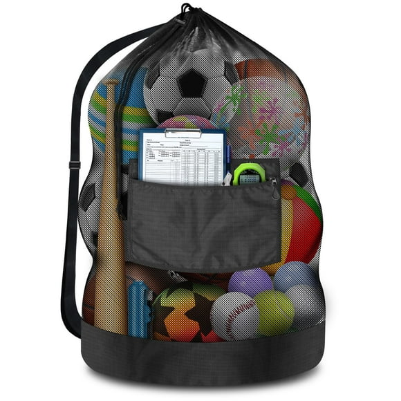 Bolsa de red para balones de fútbol BROTOU, 100 L, con capacidad para 10 a 12 balones
