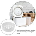 thumbnail image 4 of Steamer Basket Plastic Steaming Rack 1.6l Steaming Stand Basket White Steam Basket Insert Vegetable Food Steamer Steam Tray For Rice Cooker Warmer Cookware (6.41x6.41x1.97in), 4 of 9