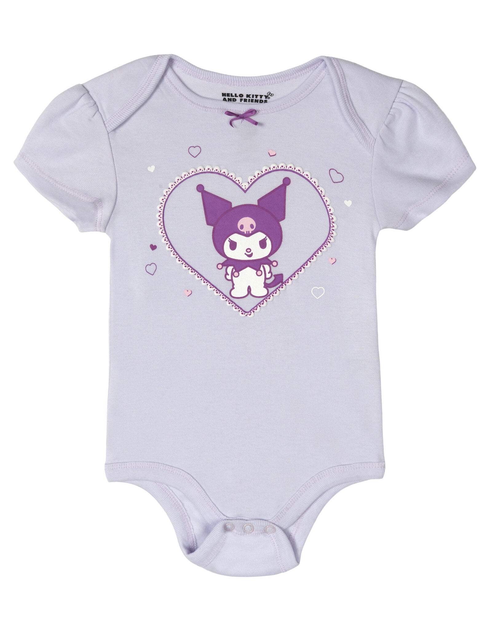 Hello Kitty Kuromi Cinnamoroll 5 Pack Bodysuits Newborn to Infant