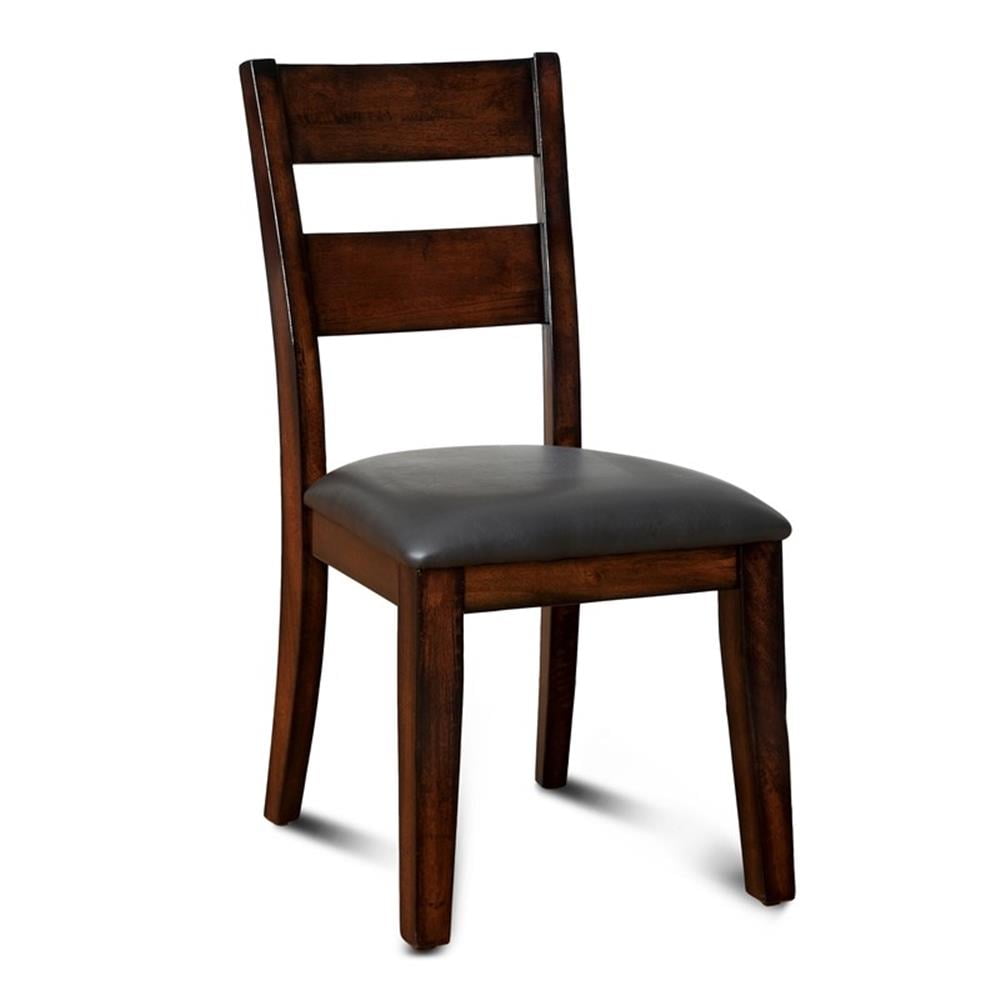Furniture of America Arlen Wood Dining Chair in Dark Cherry (Set of 2)