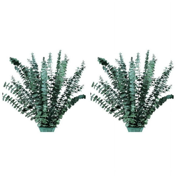 32Pcs-Preserved-Dried-Eucalyptus-Branches, 17in Eucalyptus Plant for Shower, Real Eucalyptus Bunch for Vase Filler