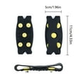 thumbnail image 2 of Ice Cleats for Shoes with 5 Steel Spikes, Non Slip Traction Snow Grips for Walking on Ice, Heavy Duty Tpe Anti Slip Ice Grippers for Winter Hiking, Ing & Outdoor Activities on Slippery, 2 of 2