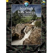 SCOTTISH FOLK SONGS: 30 TRADITIONAL PIECES FOR VOICE AND PIANO - ENG - FR - GER - BK/CD