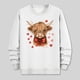 thumbnail image 5 of Ceisia Men's Regular-Fit Crew-Neck Heart-Yak Printed Casual Sweatshirt Gift, 5 of 6