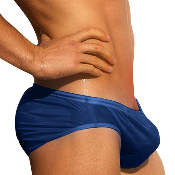 Men's Beach Solid Swim Trunks - Breathable, Quick-Drying, Fashion Design, Easy to Pair with T-Shirts