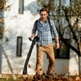 thumbnail image 3 of Floseru Gas Powered Backpack Leaf Blower – 63CC 2 Cycle Engine, 665CFM & 205MPH for Heavy Duty Commercial Lawn Care, Wet Leaf & Debris Removal, 3 of 10