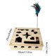 thumbnail image 3 of Caja de Juguetes Interactivos de Madera Maciza para Gatos con Diseño de Laberinto, Ideal para El Entretenimiento Independiente, El Entrenamiento de La Inteligencia y El Alivio Del Aburrimiento Felino, 3 of 6