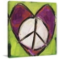 thumbnail image 2 of Marmont Hill "Peace Heart" by Tori Campisi Painting Print on Canvas, 2 of 5