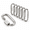 4.15 Inch, variant on Stainless Steel Chain Quick Links - 304 Stee Connector Screw Carabiner Hooks Set Of 6