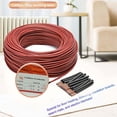 thumbnail image 2 of GLFSIL 12k 33 ohm carbon fiber heating wire far infrared silicone heating cable, 2 of 5